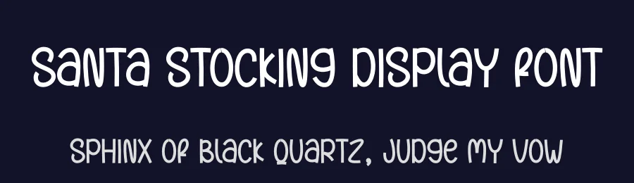 Santa Stocking Display Font by andikastudio — Display Font — thumbnail 2