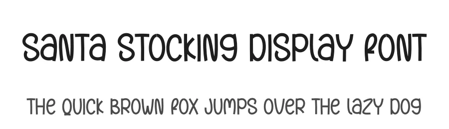 Santa Stocking Display Font by andikastudio — Display Font