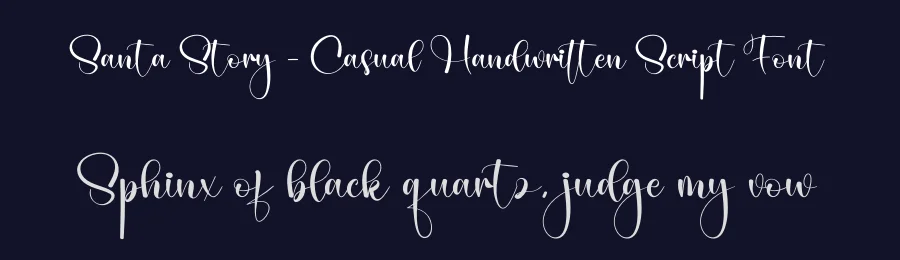 Santa Story – Casual Handwritten Script Font by creativeletter — Script Handwritten Font — thumbnail 2