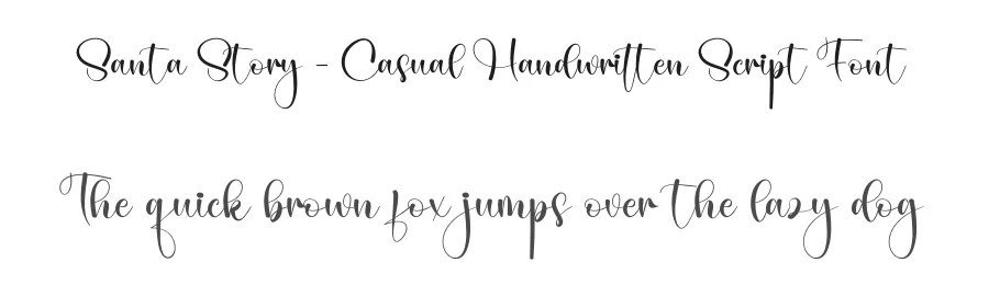 Santa Story – Casual Handwritten Script Font by creativeletter — Script Handwritten Font