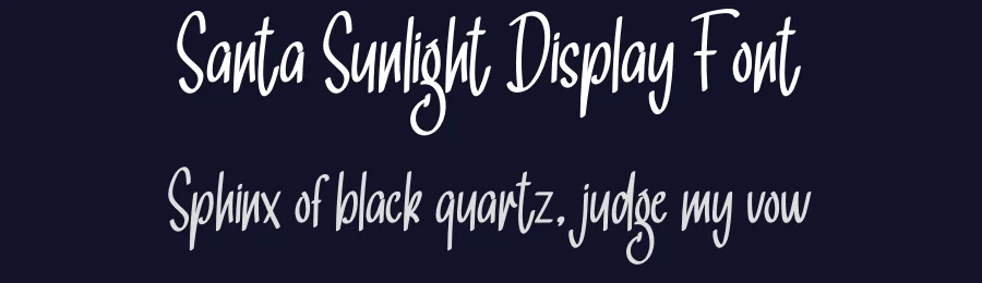 Santa Sunlight Display Font by creativeletter — Decorative Font — thumbnail 2