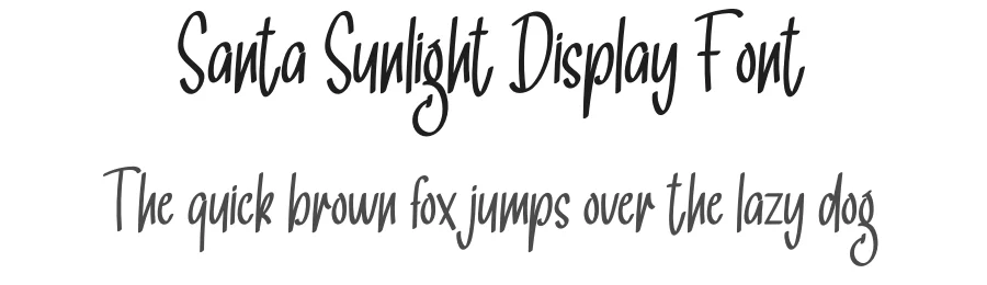 Santa Sunlight Display Font by creativeletter — Decorative Font