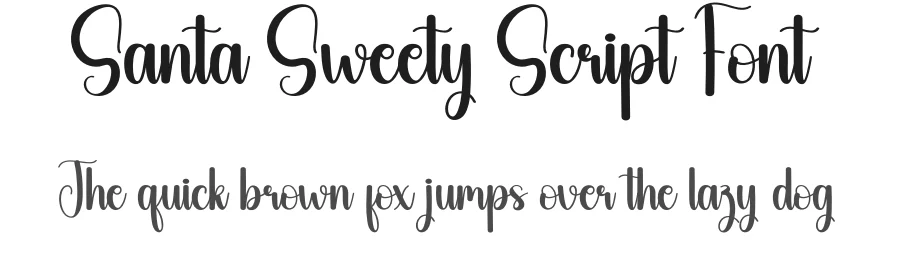 Santa Sweety Script Font by creativeletter — Script Handwritten Font
