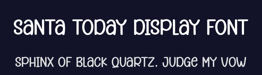 Santa Today Display Font by andikastudio — Display Font — thumbnail 2