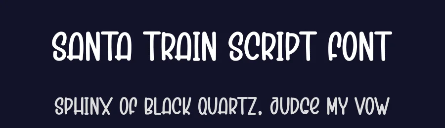 Santa Train Script Font by creativeletter — Display Font — thumbnail 2