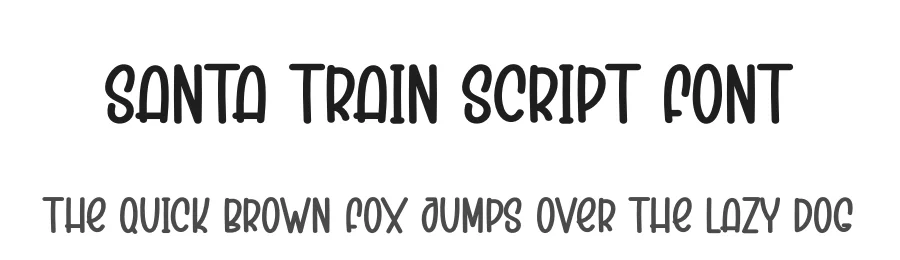 Santa Train Script Font by creativeletter — Display Font