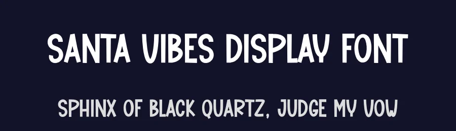 Santa Vibes Display Font by andikastudio — Display Font — thumbnail 2