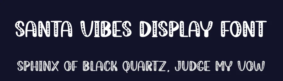 Santa Vibes Display Font by andikastudio — Display Font — thumbnail 2
