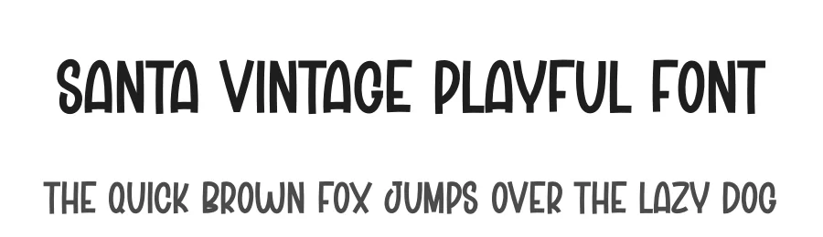 Santa Vintage Playful Font by creativeletter — Display Font
