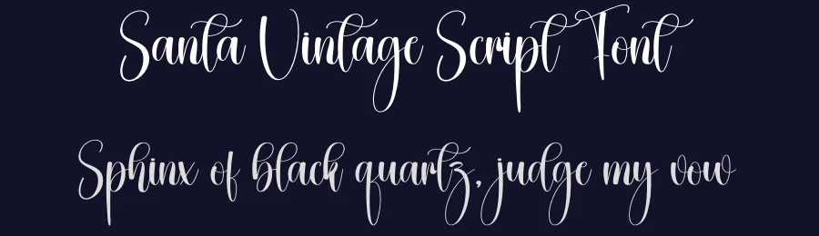 Santa Vintage Script Font by creativeletter — Script Handwritten Font — thumbnail 2