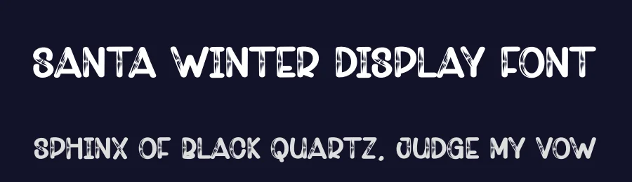 Santa Winter Display Font by andikastudio — Display Font — thumbnail 2