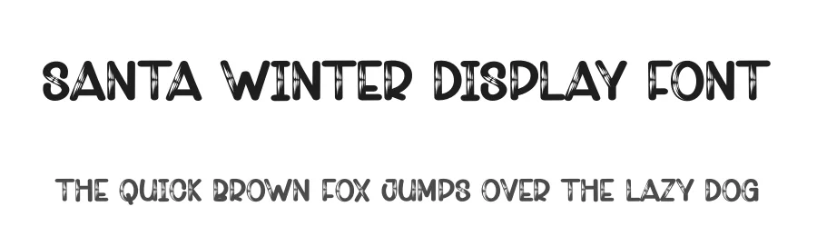 Santa Winter Display Font by andikastudio — Display Font