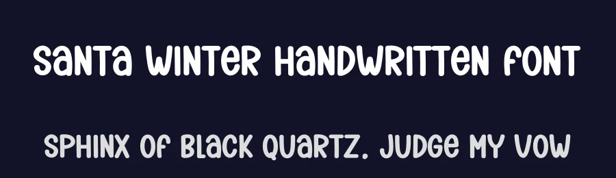 Santa Winter Handwritten Font by creativeletter — Display Font — thumbnail 2