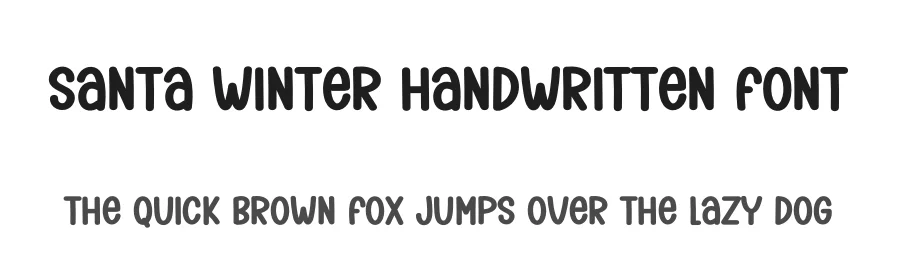 Santa Winter Handwritten Font by creativeletter — Display Font