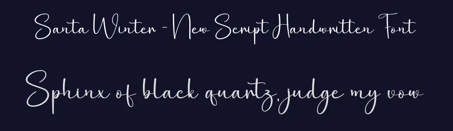 Santa Winter – New Script Handwritten Font by creativeletter — Script Handwritten Font — thumbnail 2
