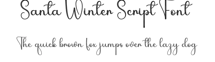Santa Winter Script Font by andikastudio — Script Handwritten Font