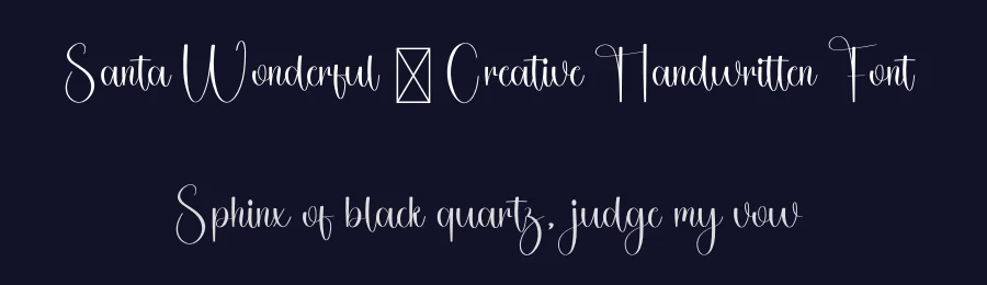 Santa Wonderful – Creative Handwritten Font by freshtypeink — Script Handwritten Font — thumbnail 2