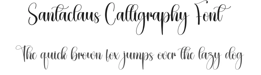 Santaclaus Calligraphy Font by creativeletter — Script Handwritten Font