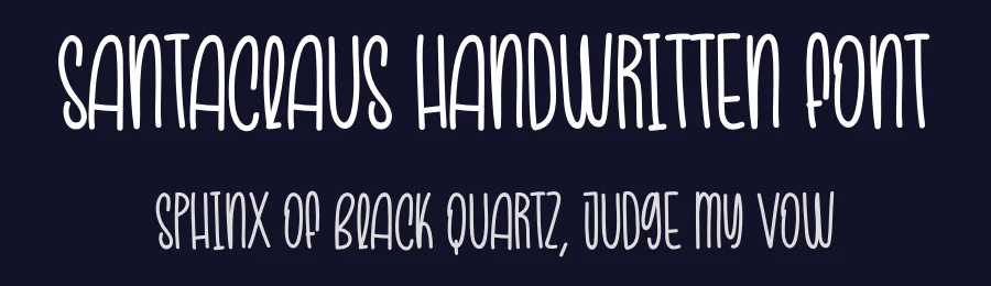 Santaclaus Handwritten Font by creativeletter — Display Font — thumbnail 2