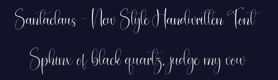 Santaclaus – New Style Handwritten Font by creativeletter — Script Handwritten Font — thumbnail 2