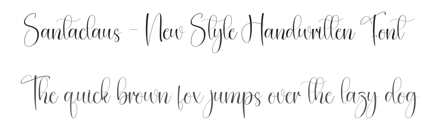 Santaclaus – New Style Handwritten Font by creativeletter — Script Handwritten Font