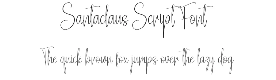 Santaclaus Script Font by creativeletter — Script Handwritten Font