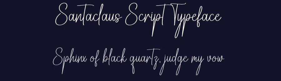Santaclaus Script Typeface by creativeletter — Script Handwritten Font — thumbnail 2