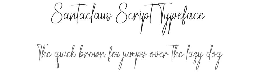 Santaclaus Script Typeface by creativeletter — Script Handwritten Font