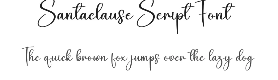 Santaclause Script Font by creativeletter — Script Handwritten Font