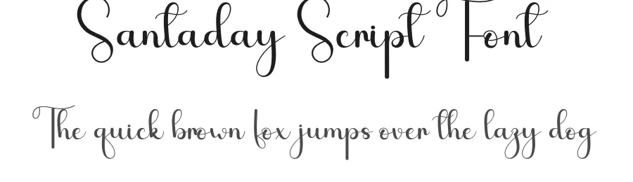 Santaday Script Font by andikastudio — Script Handwritten Font