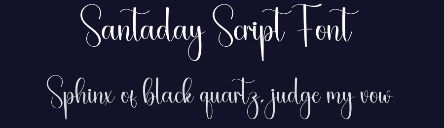 Santaday Script Font by creativeletter — Script Handwritten Font — thumbnail 2