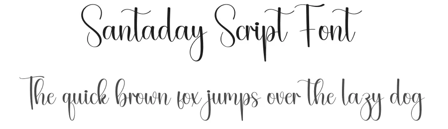 Santaday Script Font by creativeletter — Script Handwritten Font