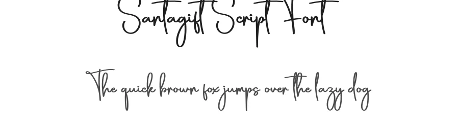 Santagift Script Font by creativeletter — Script Handwritten Font