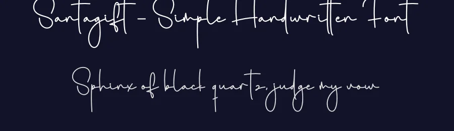 Santagift – Simple Handwritten Font by creativeletter — Script Handwritten Font — thumbnail 2