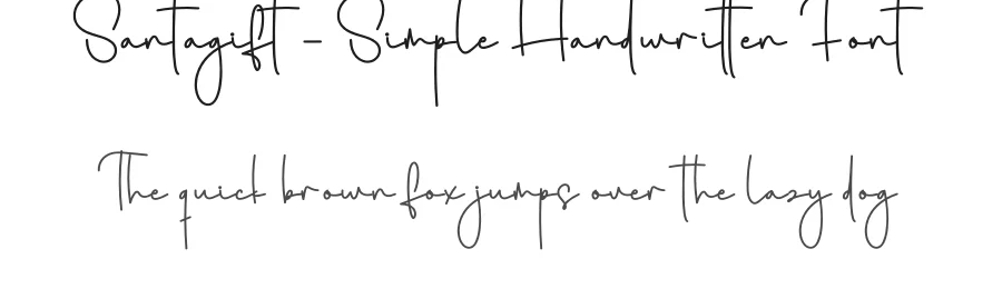 Santagift – Simple Handwritten Font by creativeletter — Script Handwritten Font