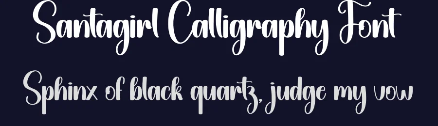 Santagirl Calligraphy Font by creativeletter — Script Handwritten Font — thumbnail 2