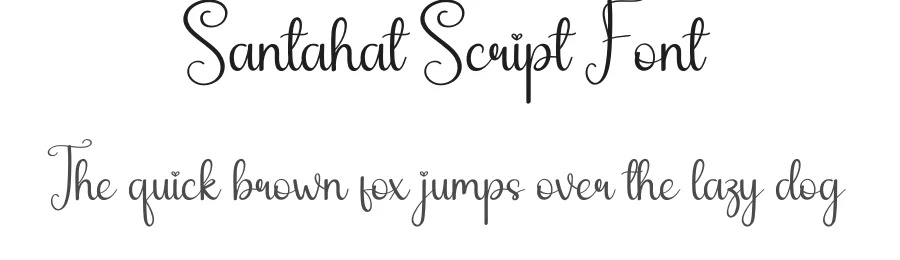 Santahat Script Font by andikastudio — Script Handwritten Font