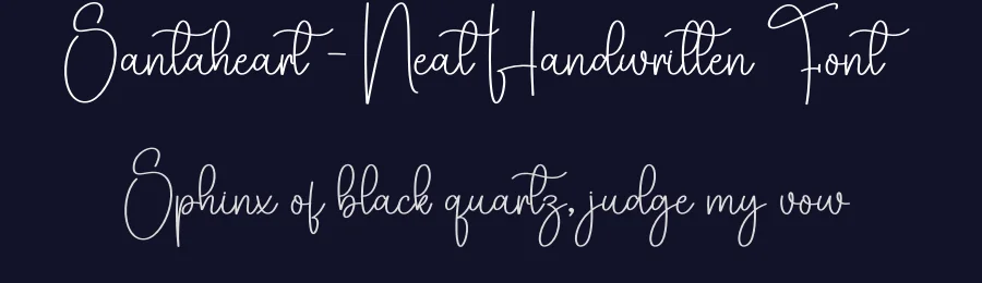 Santaheart – Neat Handwritten Font by creativeletter — Script Handwritten Font — thumbnail 2