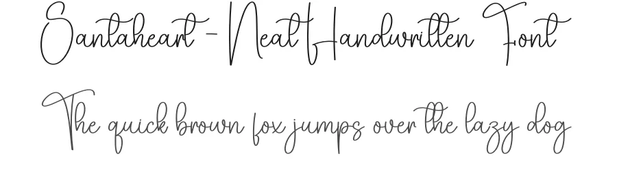 Santaheart – Neat Handwritten Font by creativeletter — Script Handwritten Font