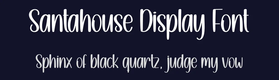 Santahouse Display Font by creativeletter — Display Font — thumbnail 2