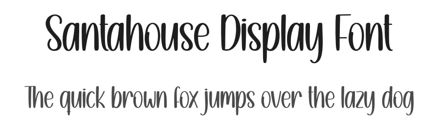 Santahouse Display Font by creativeletter — Display Font