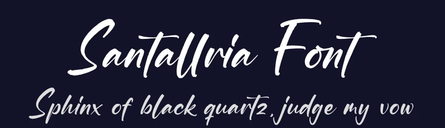 Santallria Font by glorytype — Script Handwritten Font — thumbnail 2