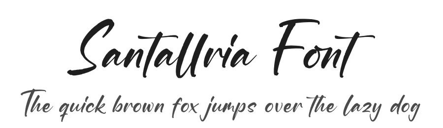Santallria Font by glorytype — Script Handwritten Font