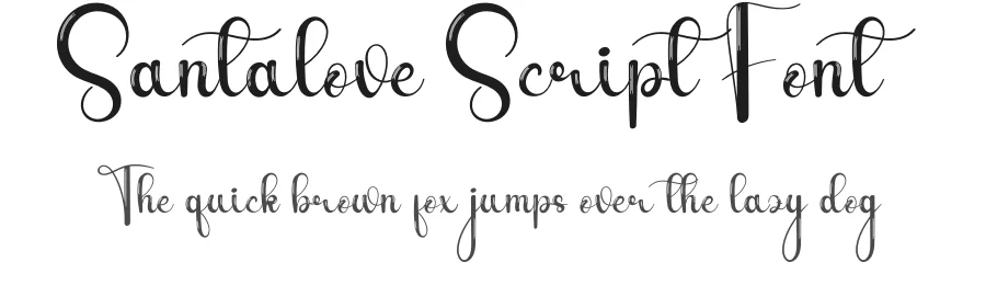 Santalove Script Font by andikastudio — Script Handwritten Font
