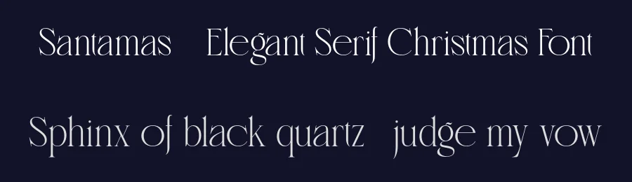 Santamas – Elegant Serif Christmas Font by burntilldead — Serif Font — thumbnail 2