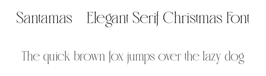 Santamas – Elegant Serif Christmas Font by burntilldead — Serif Font
