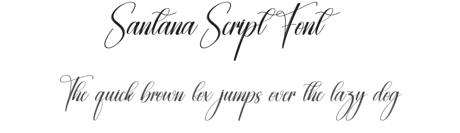 Santana Script Font by creativeletter — Script Handwritten Font