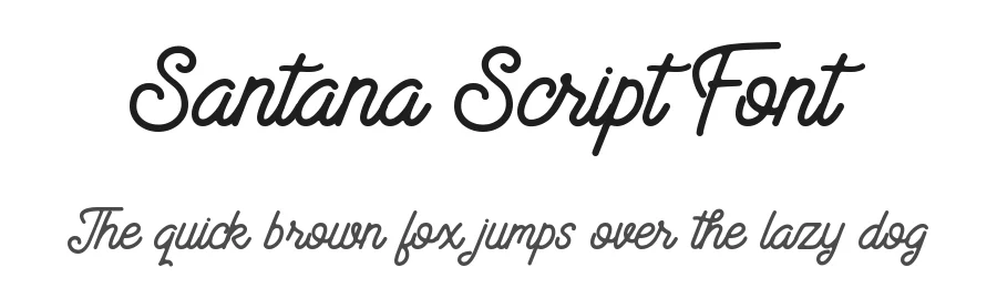 Santana Script Font by Lettersiro — Script Handwritten Font