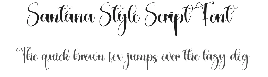 Santana Style Script Font by creativeletter — Script Handwritten Font