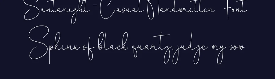 Santanight – Casual Handwritten Font by creativeletter — Script Handwritten Font — thumbnail 2
